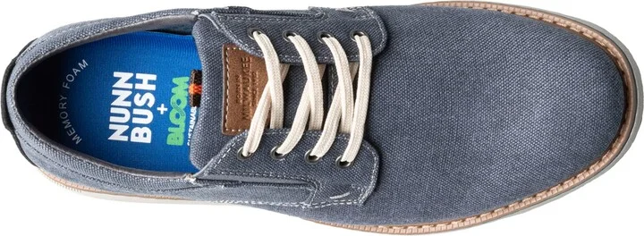 Nunn Bush Men's Otto Canvas Plain Toe Oxford Shoes - Image 4