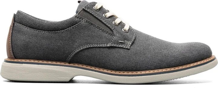 Nunn Bush Men's Otto Canvas Plain Toe Oxford Shoes - Image 7