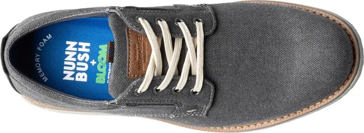 Nunn Bush Men's Otto Canvas Plain Toe Oxford Shoes - Image 9