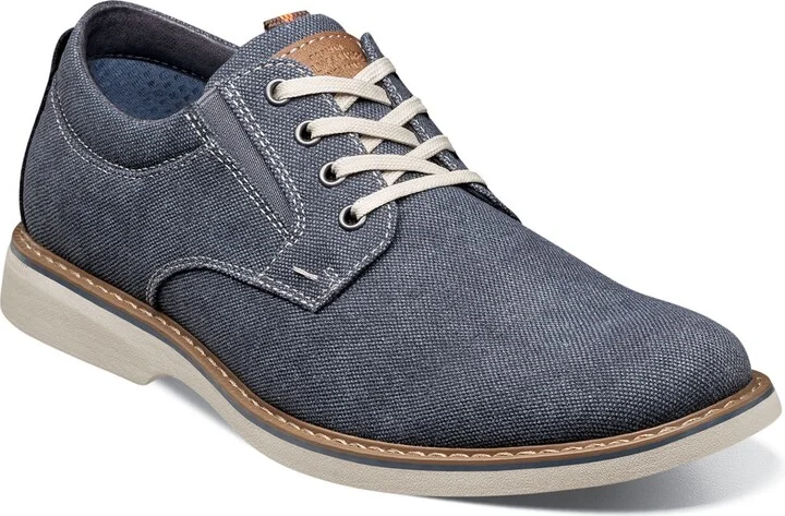 Nunn Bush Men's Otto Canvas Plain Toe Oxford Shoes