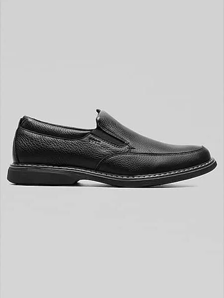 Nunn Bush Men's Otto Moc Toe Slip On Shoes Black