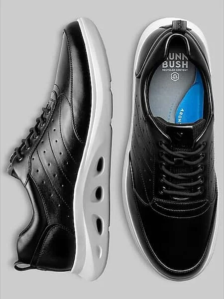 Nunn Bush Men's Ponte Moc Toe U-Balance Dress Sneakers Black Multi