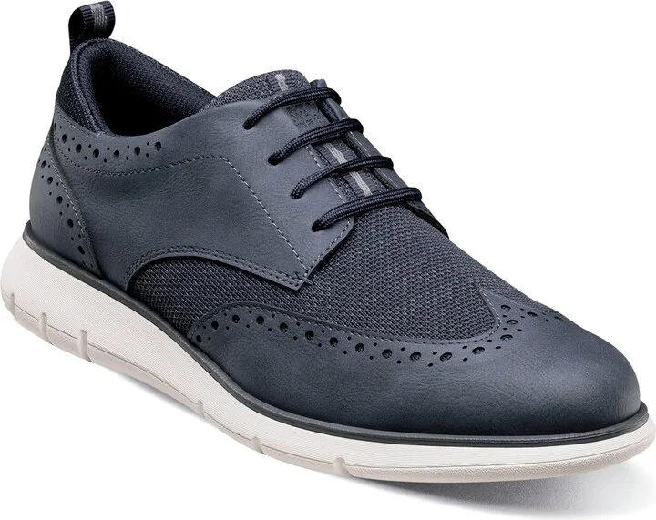 Nunn Bush Men's Stance Knit Wingtip Oxford Shoes