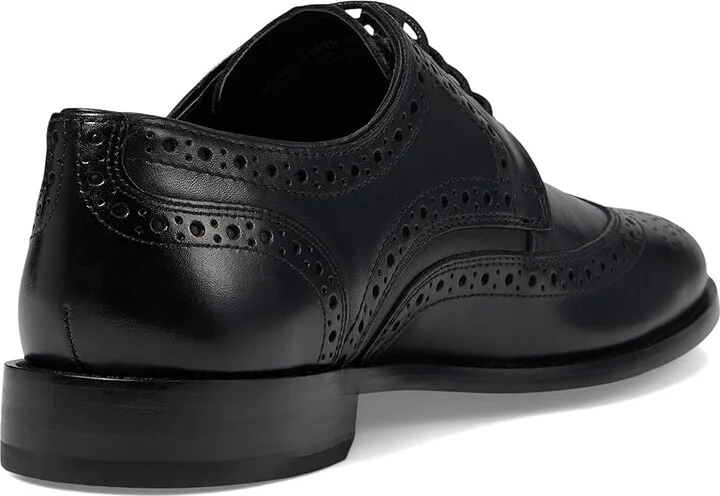 Nunn Bush Nelson Wing Tip Dress Casual Oxford Men's Dress Flat Shoes Black : 7 M (D), Leather - Image 5