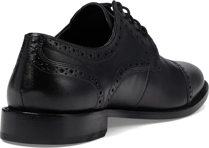 Nunn Bush Norcross Cap Toe Dress Casual Oxford Men's Lace Up Cap Toe Shoes Black : 7 M (D), Leather/Synthetic - Image 5