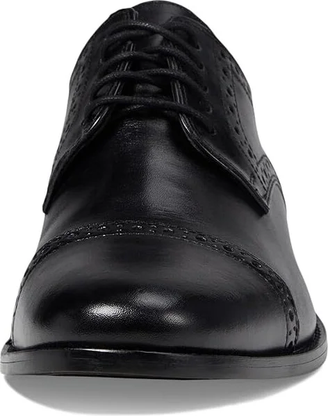 Nunn Bush Norcross Cap Toe Dress Casual Oxford Men's Lace Up Cap Toe Shoes Black : 7 M (D), Leather/Synthetic - Image 6