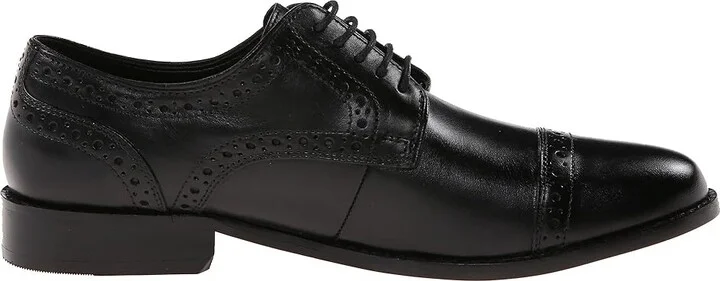 Nunn Bush Norcross Cap Toe Dress Casual Oxford Men's Lace Up Cap Toe Shoes Black : 7 M (D), Leather/Synthetic - Image 8