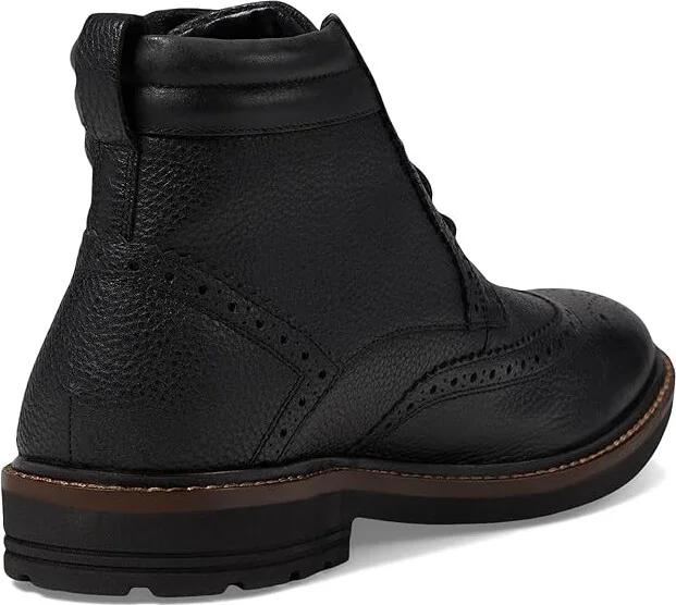 Nunn Bush Odell 2.0 Wingtip Dress Casual Chukka Leather Boot Men's Boots Black : 9 W (EE) - Image 4