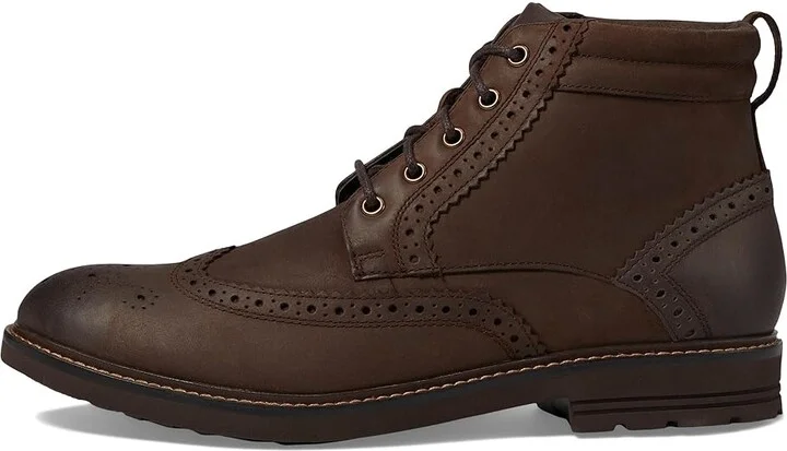 Nunn Bush Odell 2.0 Wingtip Dress Casual Chukka Leather Boot Men's Boots Brown : 12 M (D) - Image 5