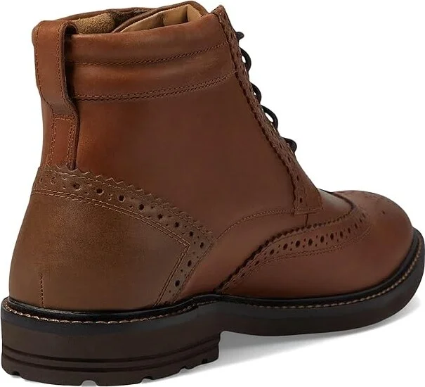 Nunn Bush Odell 2.0 Wingtip Dress Casual Chukka Leather Boot Men's Boots Tan : 8.5 M (D) - Image 4