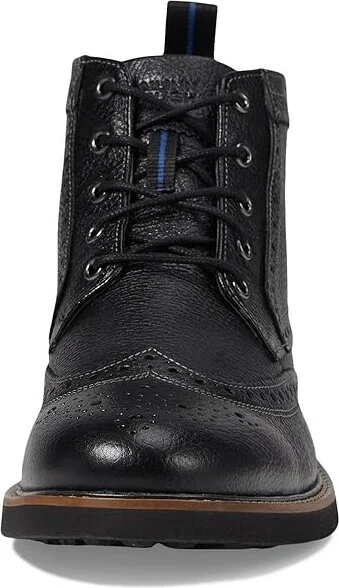 Nunn Bush Odell Wingtip Boot with KORE Walking Comfort Technology Men's Lace-up Boots Black Tumbled : 7.5 M (D), Leather - Image 3