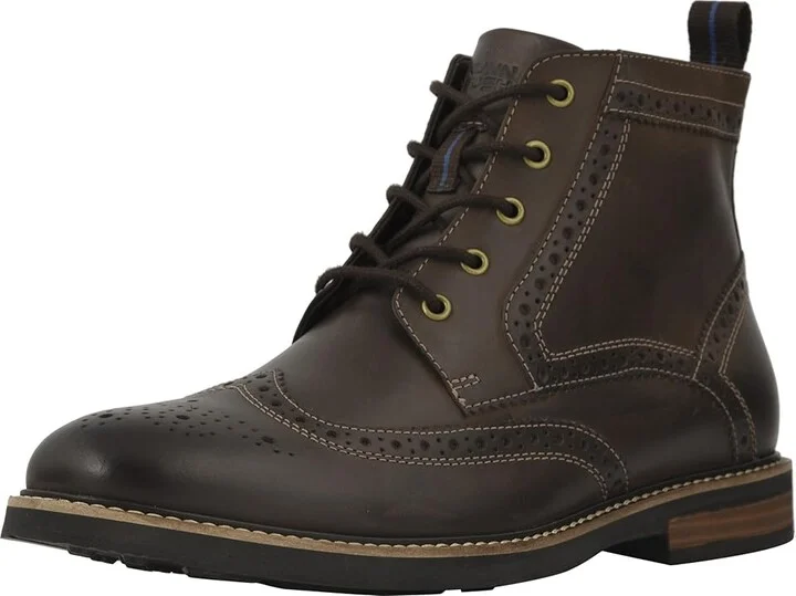 Nunn Bush Odell Wingtip Boot with KORE Walking Comfort Technology Men's Lace-up Boots Brown CH : 7.5 M (D), Leather - Image 2