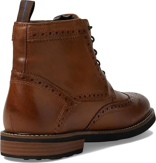 Nunn Bush Odell Wingtip Boot with KORE Walking Comfort Technology Men's Lace-up Boots Tan CH : 8 M (D), Leather - Image 5