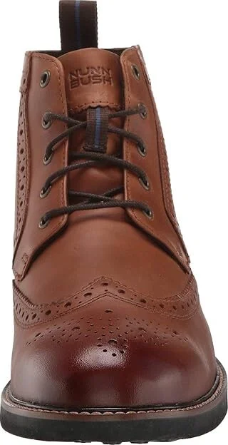 Nunn Bush Odell Wingtip Boot with KORE Walking Comfort Technology Men's Lace-up Boots Tan CH : 8 M (D), Leather - Image 6