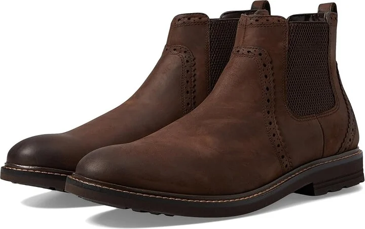 Nunn Bush Otis 2.0 Chelsea Fashion Leather Boot Men's Boots Brown : 12 M (D)