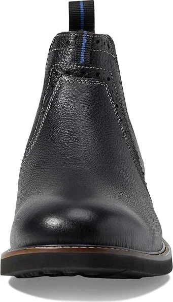 Nunn Bush Otis Plain Toe Chelsea Boot with KORE Walking Comfort Technology Men's Boots Black Tumbled : 9 M (D), Leather - Image 3