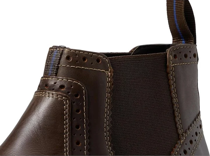 Nunn Bush Otis Plain Toe Chelsea Boot with KORE Walking Comfort Technology Men's Boots Brown CH : 7 M (D), Leather - Image 6