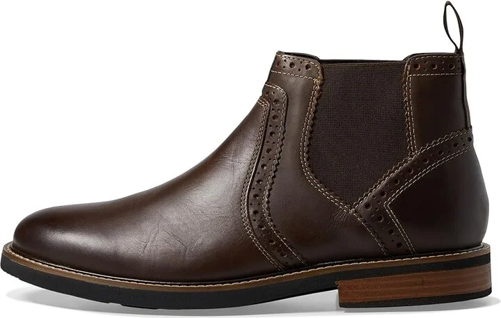 Nunn Bush Otis Plain Toe Chelsea Boot with KORE Walking Comfort Technology Men's Boots Brown CH : 7 M (D), Leather - Image 7