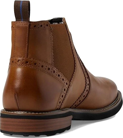 Nunn Bush Otis Plain Toe Chelsea Boot with KORE Walking Comfort Technology Men's Boots Tan CH : 7.5 M (D), Leather - Image 5