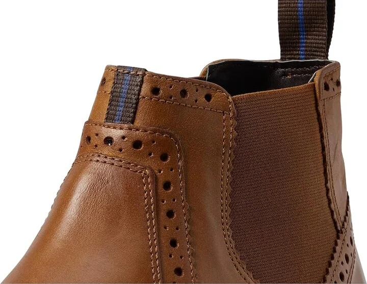 Nunn Bush Otis Plain Toe Chelsea Boot with KORE Walking Comfort Technology Men's Boots Tan CH : 7.5 M (D), Leather - Image 6