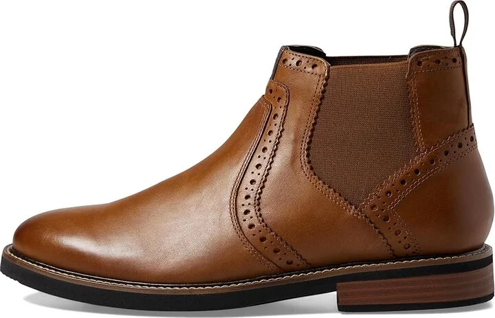 Nunn Bush Otis Plain Toe Chelsea Boot with KORE Walking Comfort Technology Men's Boots Tan CH : 7.5 M (D), Leather - Image 7