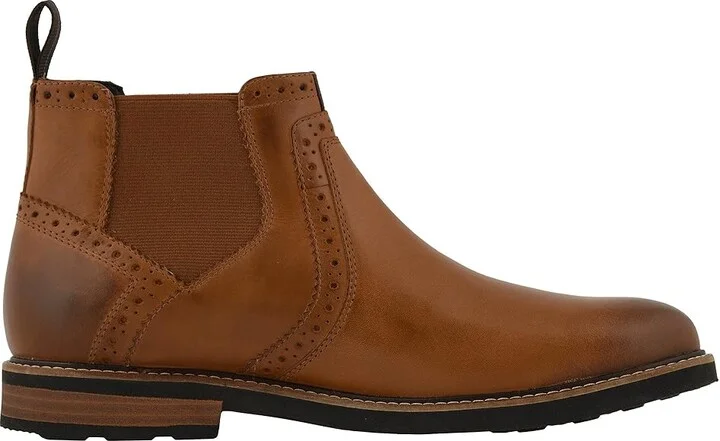 Nunn Bush Otis Plain Toe Chelsea Boot with KORE Walking Comfort Technology Men's Boots Tan CH : 7.5 M (D), Leather - Image 8