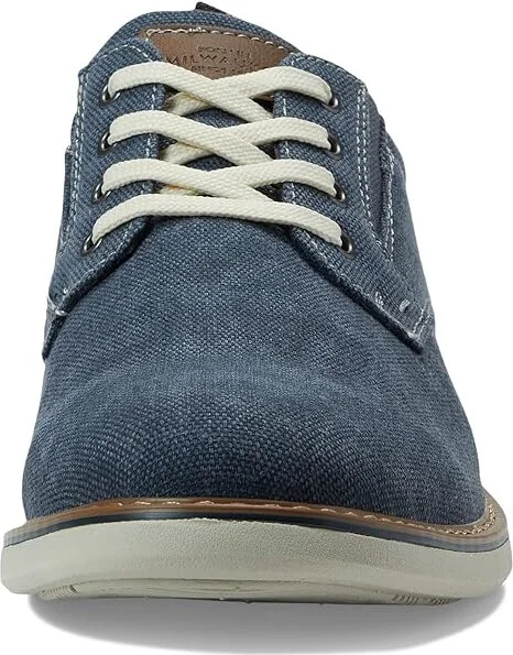 Nunn Bush Otto Canvas Plain Toe Oxford Men's Shoes Blue : 7 M (D), Synthetic/Textile - Image 5