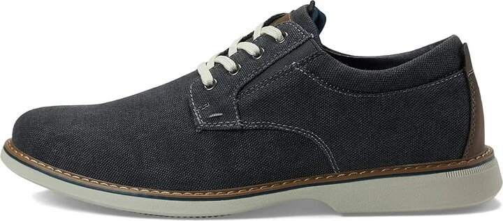 Nunn Bush Otto Canvas Plain Toe Oxford Men's Shoes Gray : 7 M (D), Synthetic/Textile - Image 6