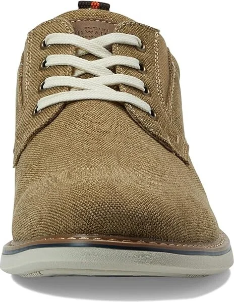 Nunn Bush Otto Canvas Plain Toe Oxford Men's Shoes Khaki : 7 M (D), Synthetic/Textile - Image 5