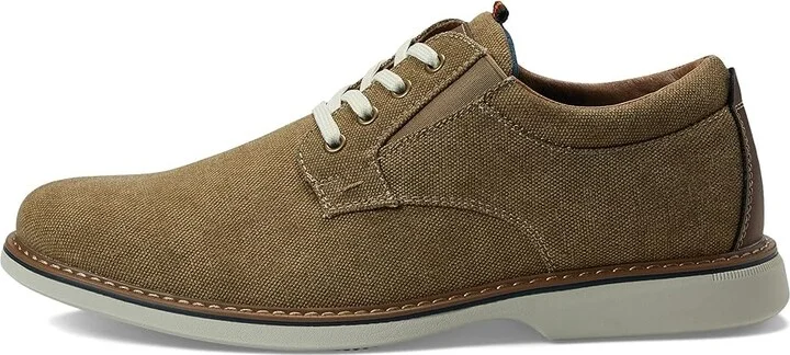 Nunn Bush Otto Canvas Plain Toe Oxford Men's Shoes Khaki : 7 M (D), Synthetic/Textile - Image 6