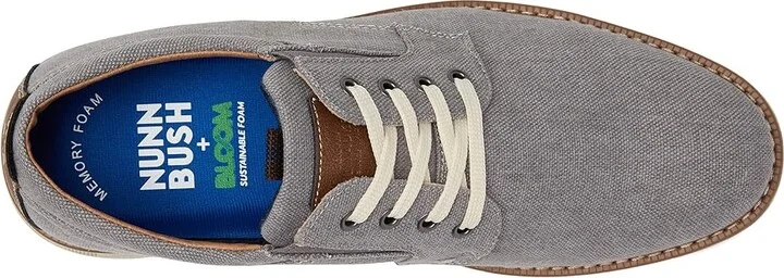 Nunn Bush Otto Canvas Plain Toe Oxford Men's Shoes Stone : 7 M (D), Synthetic/Textile - Image 2