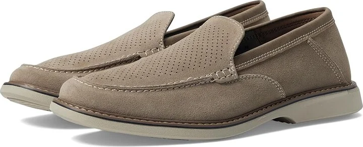 Nunn Bush Otto EZ Moccasin Toe Slip-On Easy On Loafer Men's Lace-up Boots Tan : 11 M (D), Leather/Suede