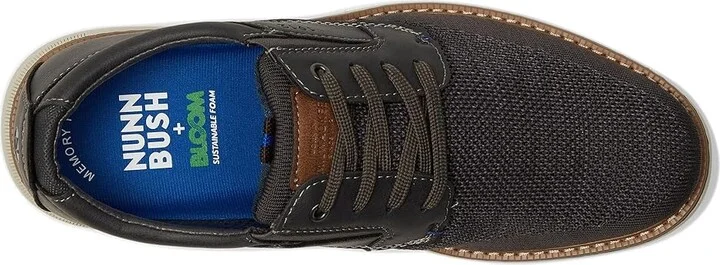 Nunn Bush Otto Knit Plain Toe Oxford Men's Shoes Gray : 7 M (D), Mesh/Textile - Image 2