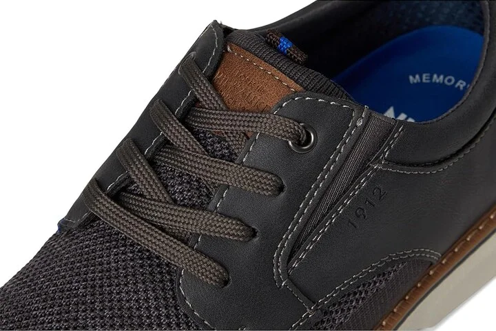Nunn Bush Otto Knit Plain Toe Oxford Men's Shoes Gray : 7 M (D), Mesh/Textile - Image 7
