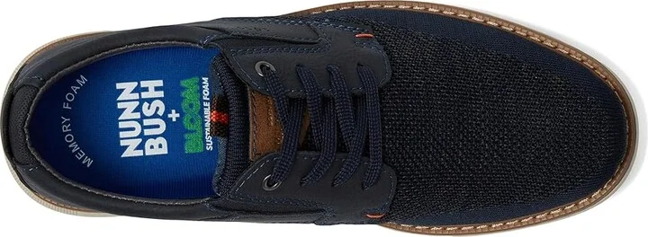 Nunn Bush Otto Knit Plain Toe Oxford Men's Shoes Navy : 7 M (D), Mesh/Textile - Image 2