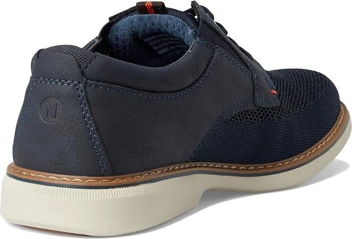Nunn Bush Otto Knit Plain Toe Oxford Men's Shoes Navy : 7 M (D), Mesh/Textile - Image 4