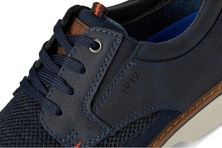 Nunn Bush Otto Knit Plain Toe Oxford Men's Shoes Navy : 7 M (D), Mesh/Textile - Image 7