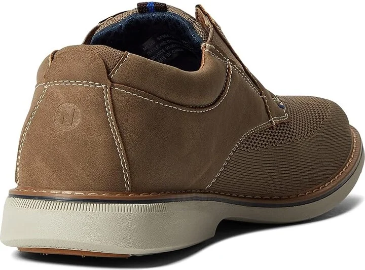 Nunn Bush Otto Knit Plain Toe Oxford Men's Shoes Taupe : 7 M (D), Mesh/Textile - Image 4