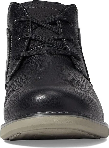 Nunn Bush Otto Plain Toe Chukka Boot Men's Shoes Black : 7 M (D), Synthetic/Leather - Image 2