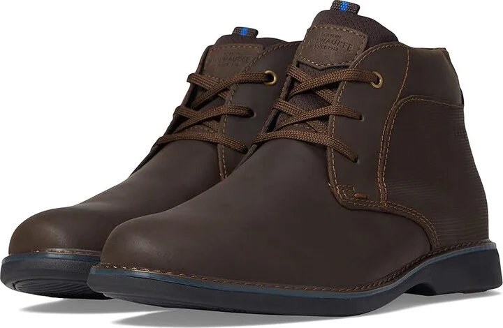 Nunn Bush Otto Plain Toe Chukka Boot Men's Shoes Brown Crazy Horse : 8 M (D), Synthetic/Leather