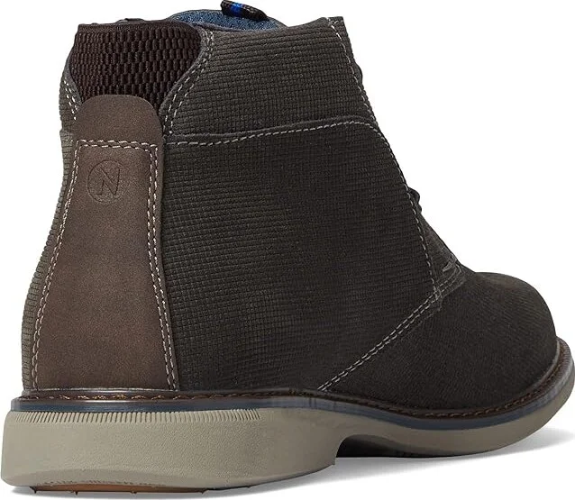 Nunn Bush Otto Plain Toe Chukka Boot Men's Shoes Gray : 8 M (D), Synthetic/Leather - Image 4