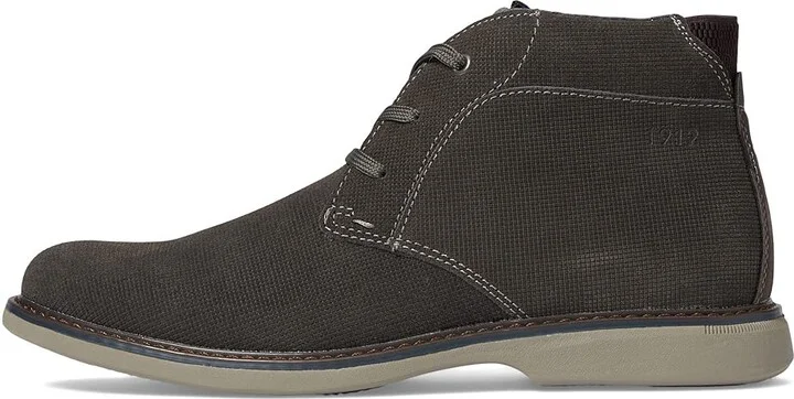 Nunn Bush Otto Plain Toe Chukka Boot Men's Shoes Gray : 8 M (D), Synthetic/Leather - Image 5