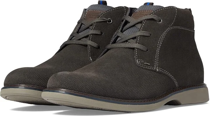 Nunn Bush Otto Plain Toe Chukka Boot Men's Shoes Gray : 8 M (D), Synthetic/Leather