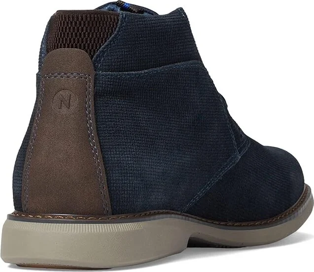 Nunn Bush Otto Plain Toe Chukka Boot Men's Shoes Navy : 7.5 M (D), Synthetic/Leather - Image 4