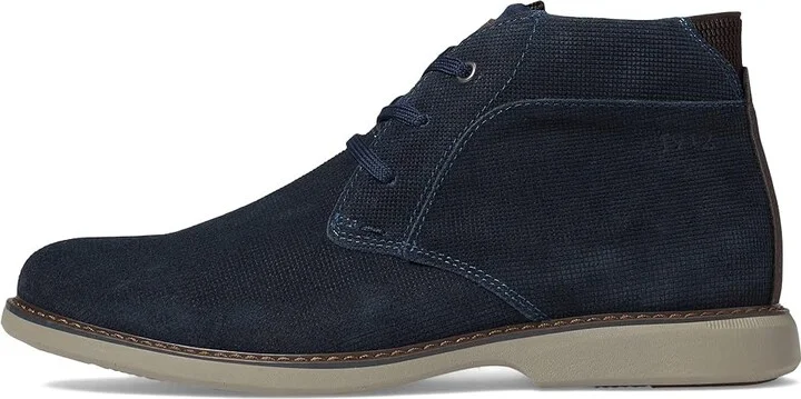 Nunn Bush Otto Plain Toe Chukka Boot Men's Shoes Navy : 7.5 M (D), Synthetic/Leather - Image 5