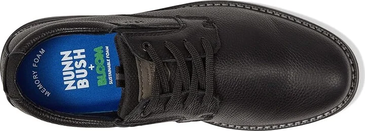 Nunn Bush Otto Plain Toe Oxford Men's Shoes Black : 7 M (D), Leather - Image 2