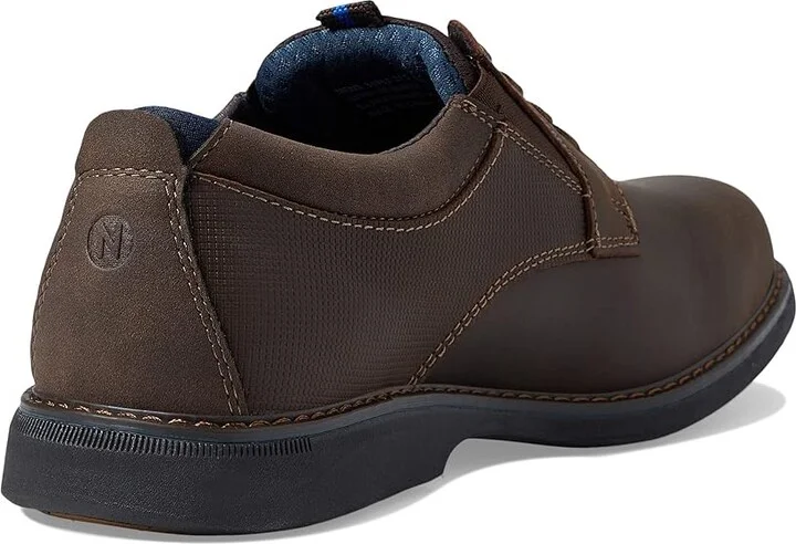 Nunn Bush Otto Plain Toe Oxford Men's Shoes Brown Crazy Horse : 7 M (D), Leather - Image 4