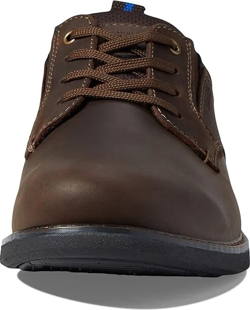 Nunn Bush Otto Plain Toe Oxford Men's Shoes Brown Crazy Horse : 7 M (D), Leather - Image 5