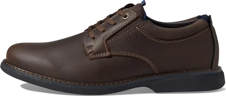Nunn Bush Otto Plain Toe Oxford Men's Shoes Brown Crazy Horse : 7 M (D), Leather - Image 6