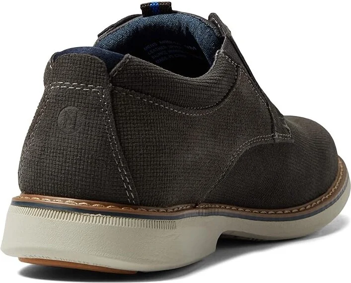Nunn Bush Otto Plain Toe Oxford Men's Shoes Gray : 7 M (D), Leather - Image 4